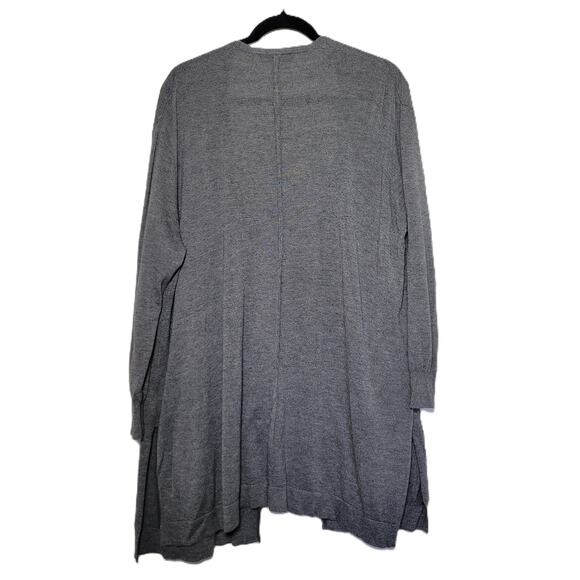 Madwell Women's Coffeehouse Cardigan Open Front Pockets Size Large Gray F04610 - Picture 3 of 9